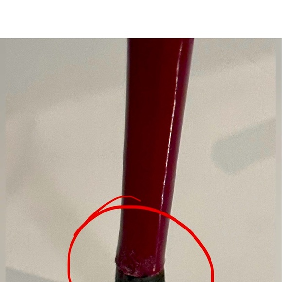 GUCCI Kim Leather Lace-Up Red Bootie IT SZ 35.5/ US SZ 5.5 - Burgundy - Picture 5 of 5